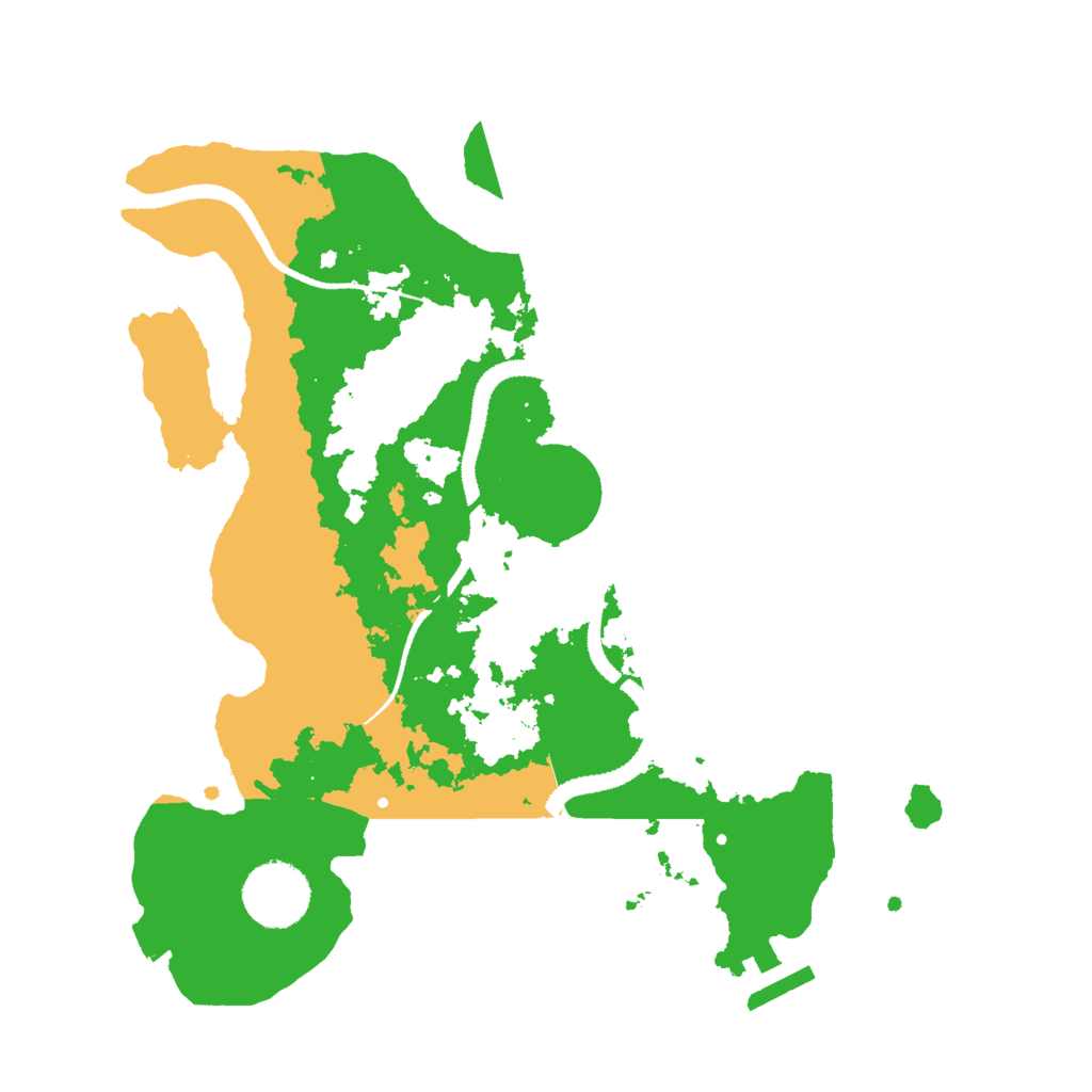 Biome Rust Map: Procedural Map, Size: 3000, Seed: 393201