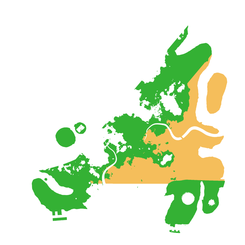 Biome Rust Map: Procedural Map, Size: 3500, Seed: 21472591