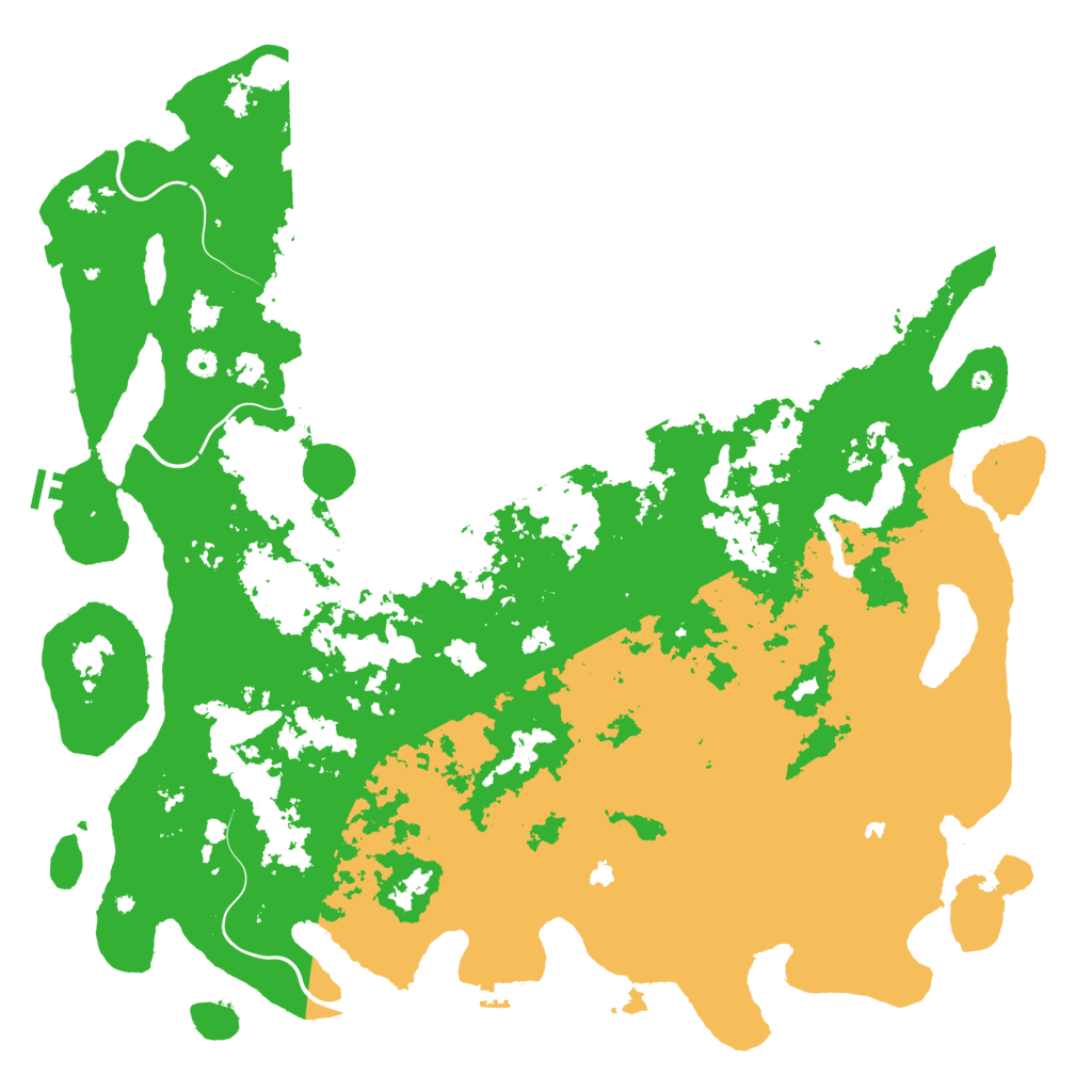 Biome Rust Map: Procedural Map, Size: 5500, Seed: 163316510