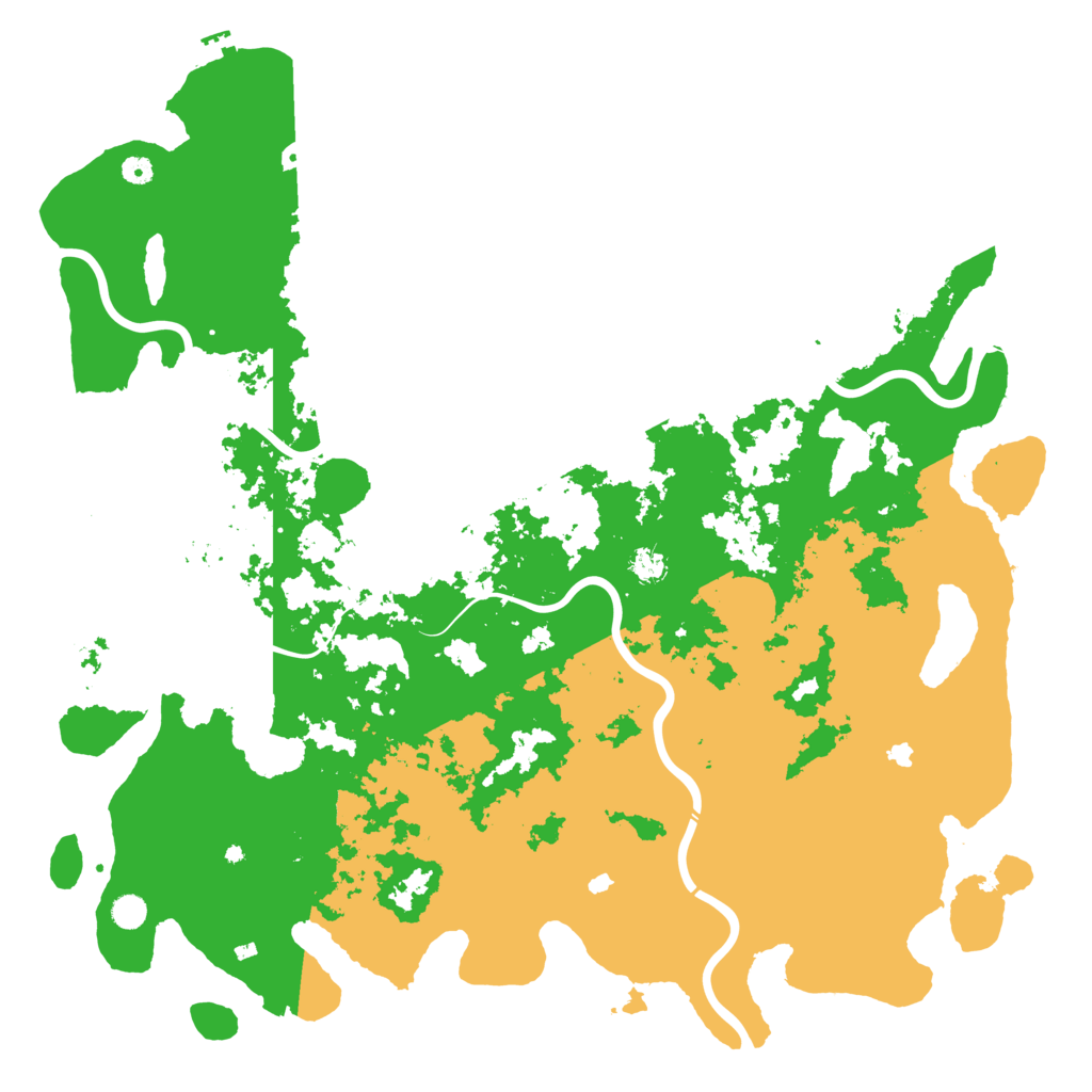 Biome Rust Map: Procedural Map, Size: 5500, Seed: 163316510