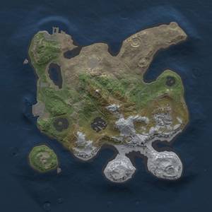 Thumbnail Rust Map: Procedural Map, Size: 2151, Seed: 1532173525, 6 Monuments