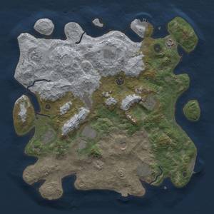 Thumbnail Rust Map: Procedural Map, Size: 4000, Seed: 459833193, 19 Monuments