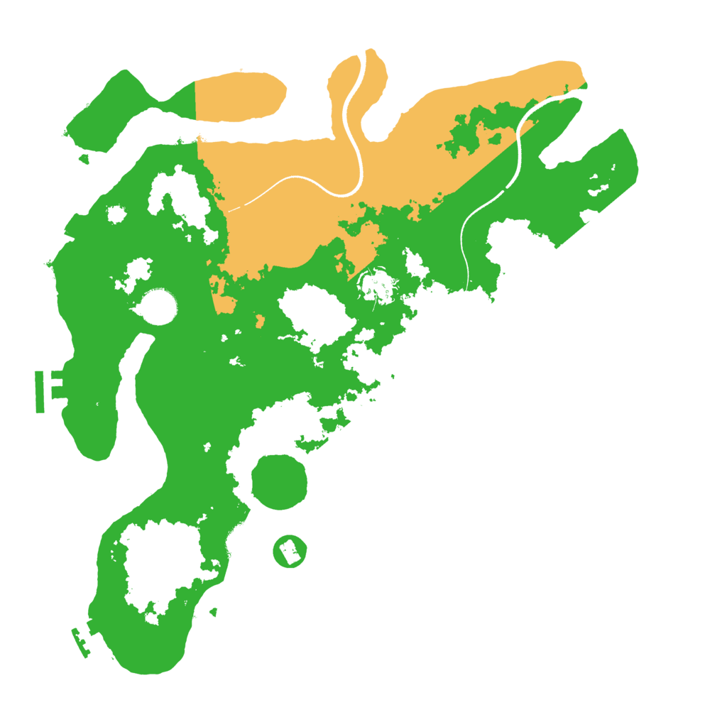 Biome Rust Map: Procedural Map, Size: 3500, Seed: 730292448