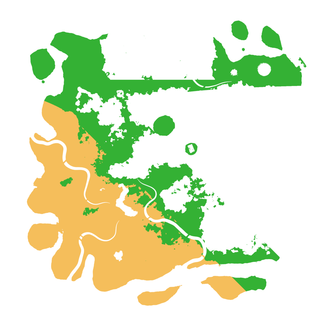 Biome Rust Map: Procedural Map, Size: 4300, Seed: 86433003