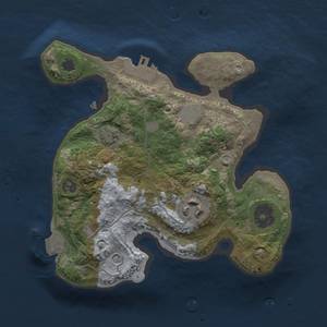 Thumbnail Rust Map: Procedural Map, Size: 2149, Seed: 1843587630, 7 Monuments