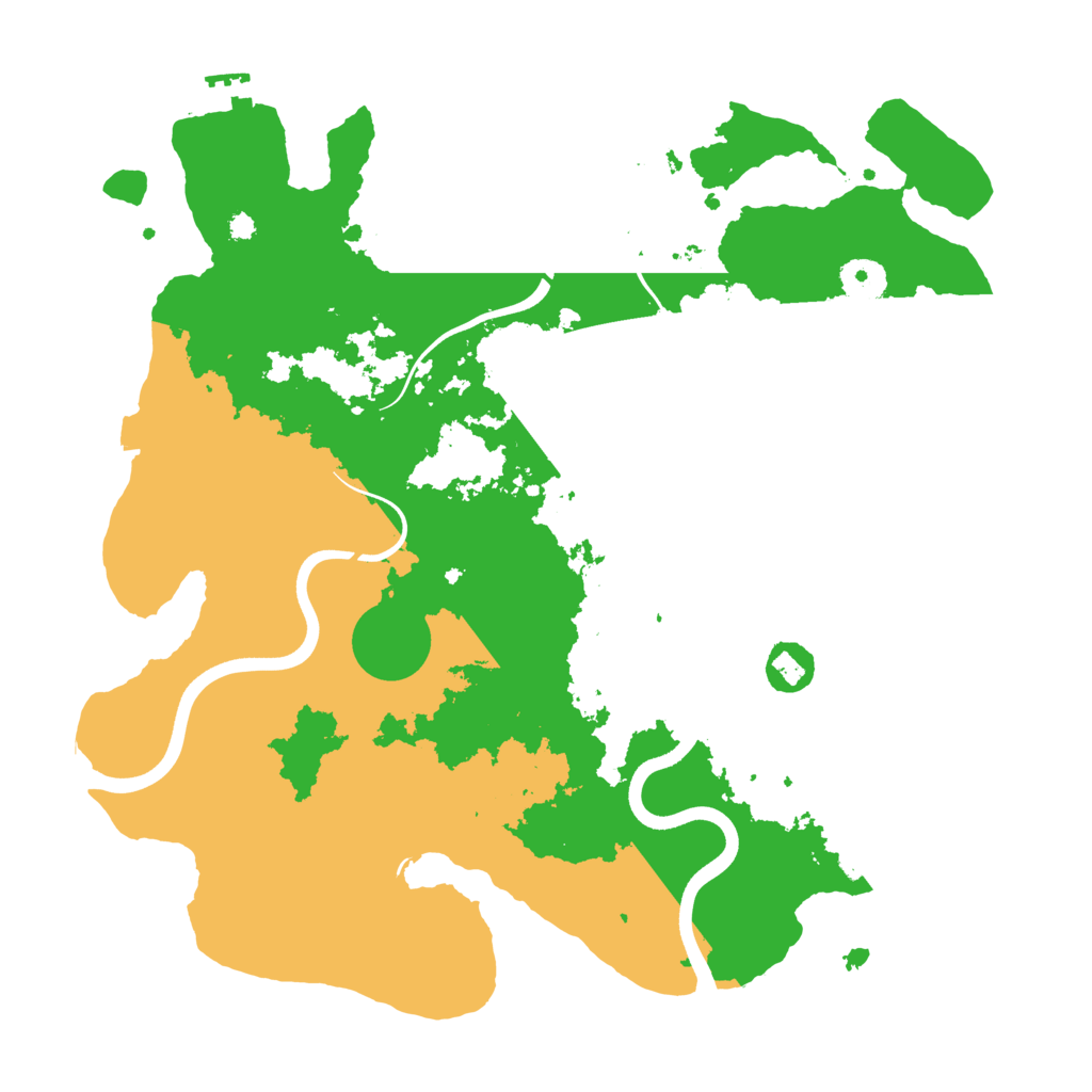 Biome Rust Map: Procedural Map, Size: 3700, Seed: 977631603