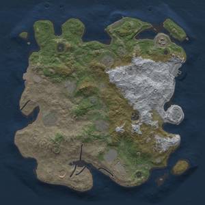 Thumbnail Rust Map: Procedural Map, Size: 3700, Seed: 977631603, 18 Monuments