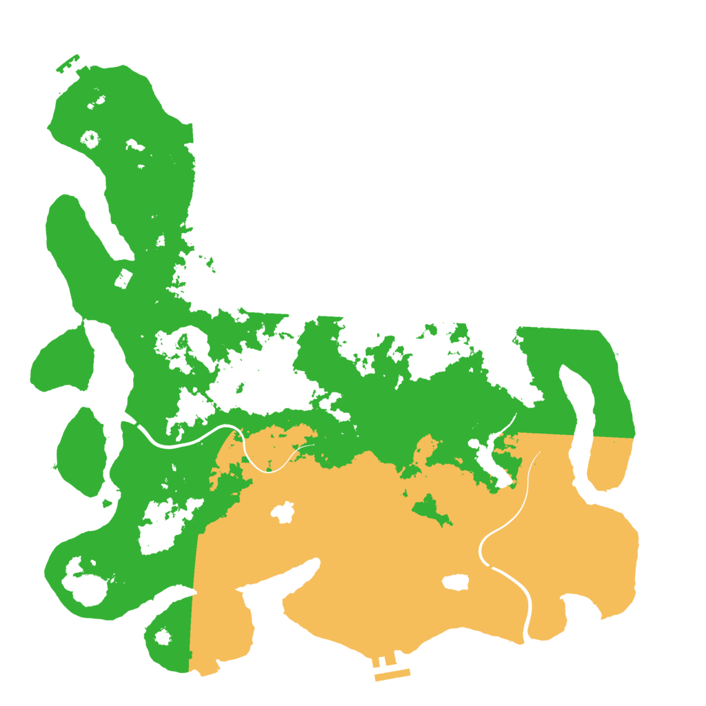 Biome Rust Map: Procedural Map, Size: 4000, Seed: 1234567895