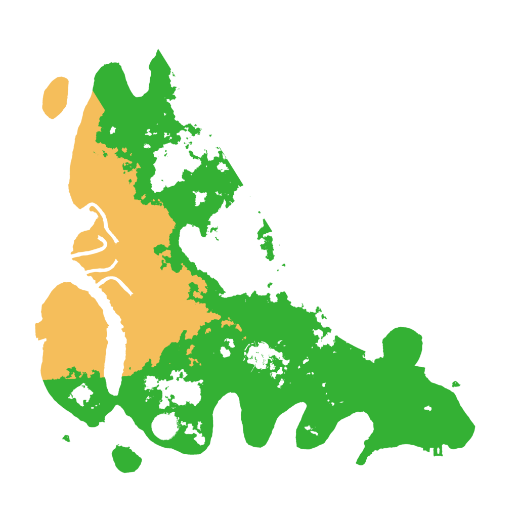 Biome Rust Map: Procedural Map, Size: 3500, Seed: 1815247614