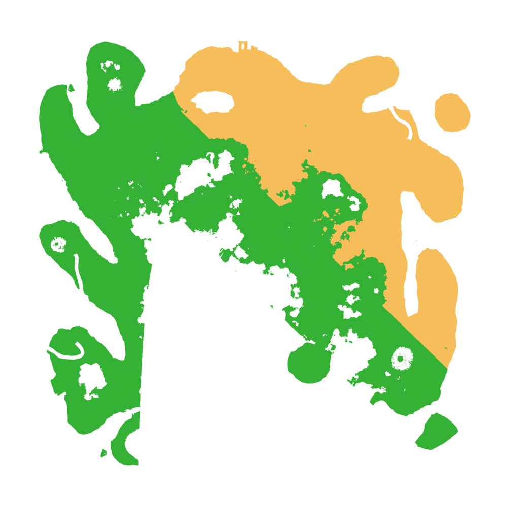 Biome Rust Map: Procedural Map, Size: 3500, Seed: 97984974