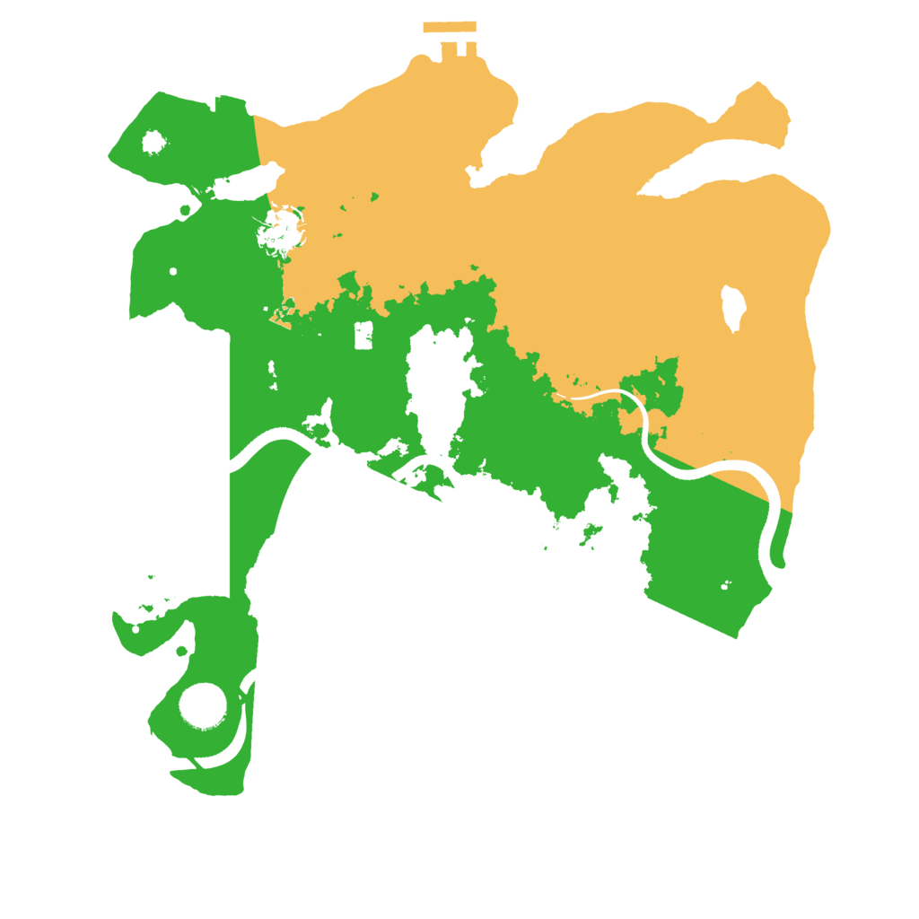 Biome Rust Map: Procedural Map, Size: 3500, Seed: 2090380131