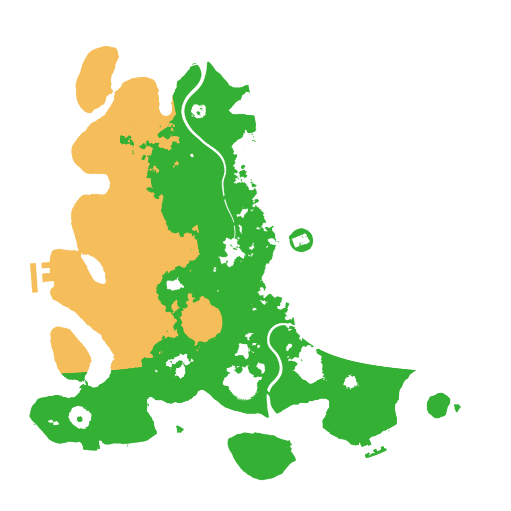 Biome Rust Map: Procedural Map, Size: 3500, Seed: 63704492