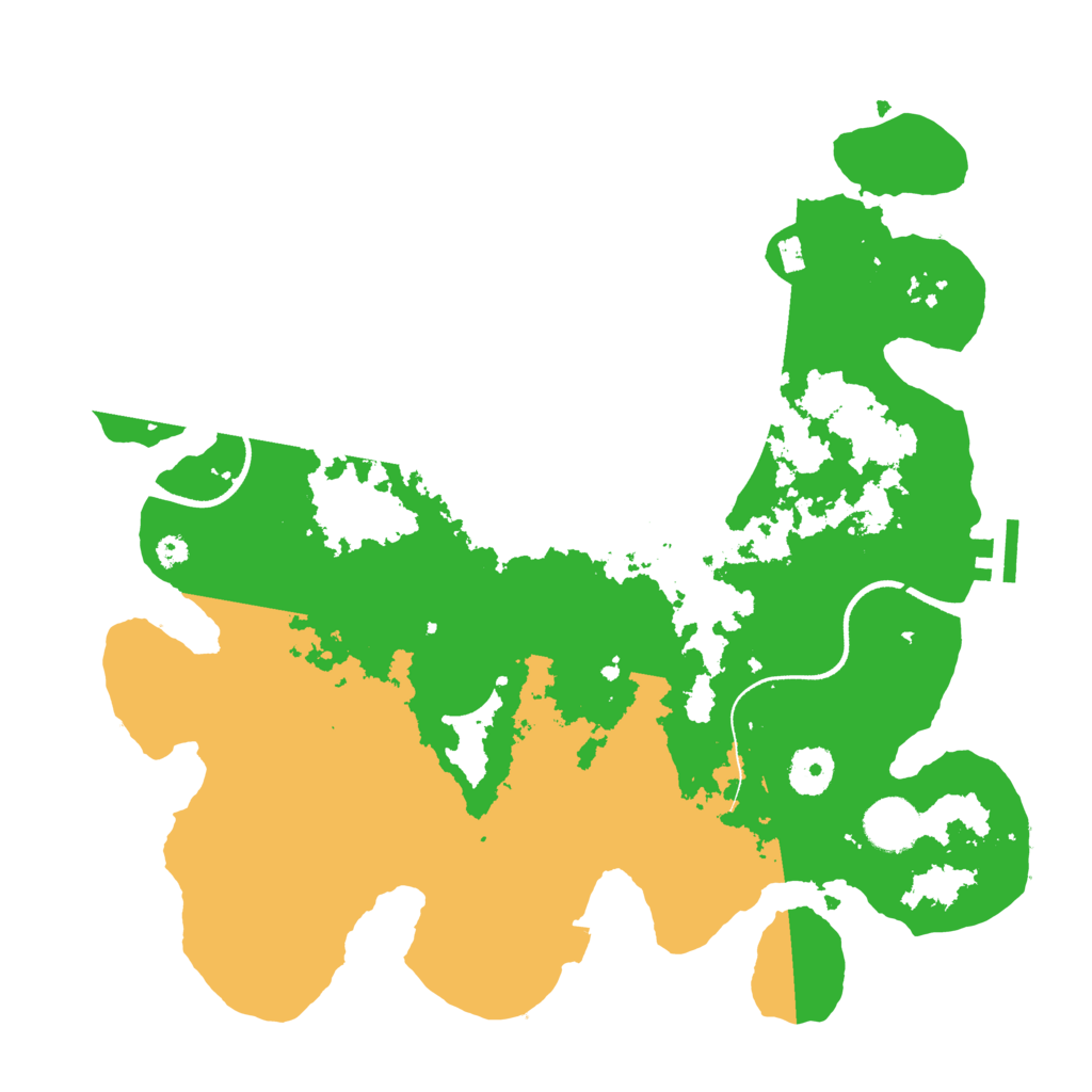 Biome Rust Map: Procedural Map, Size: 3500, Seed: 1011781047
