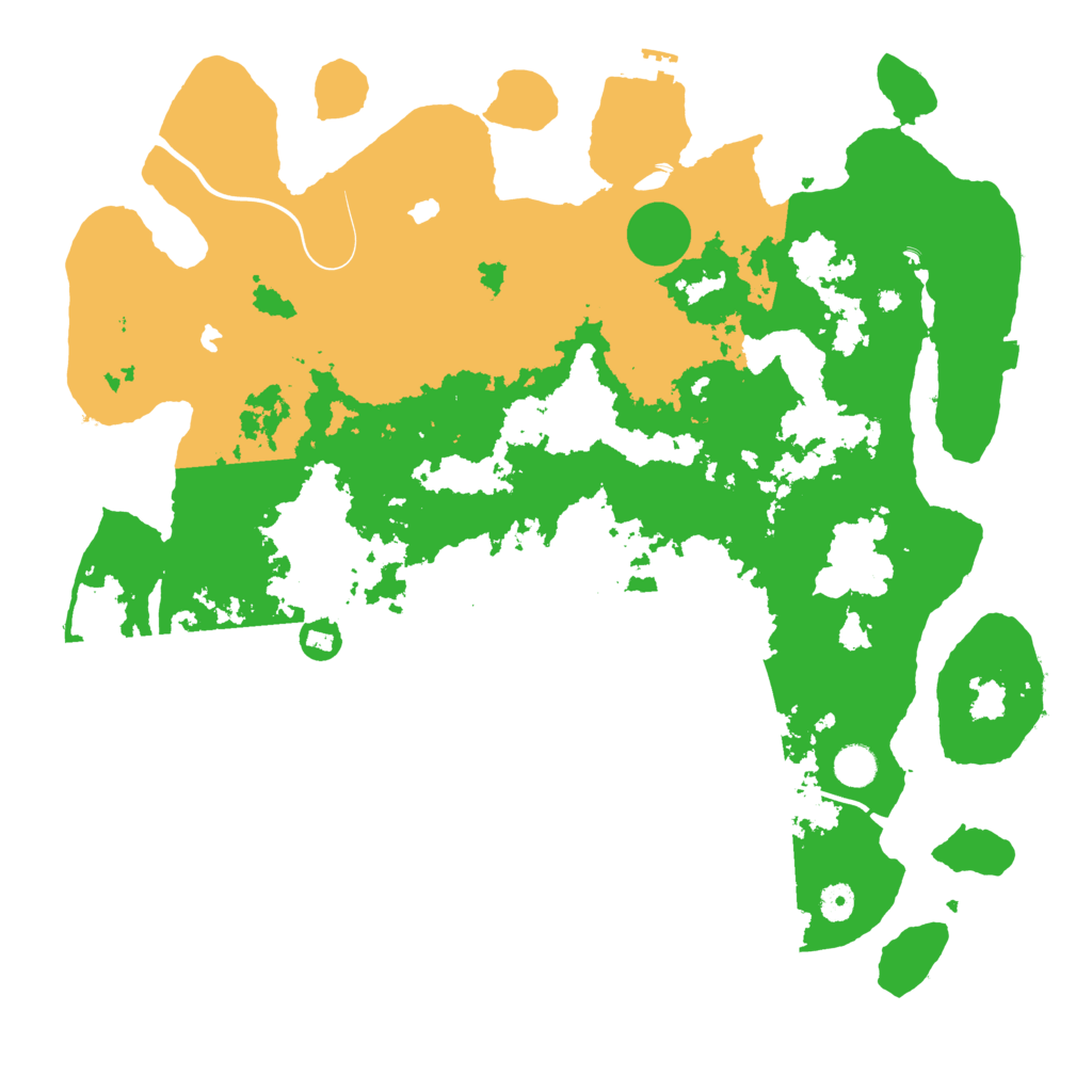 Biome Rust Map: Procedural Map, Size: 4500, Seed: 186409511