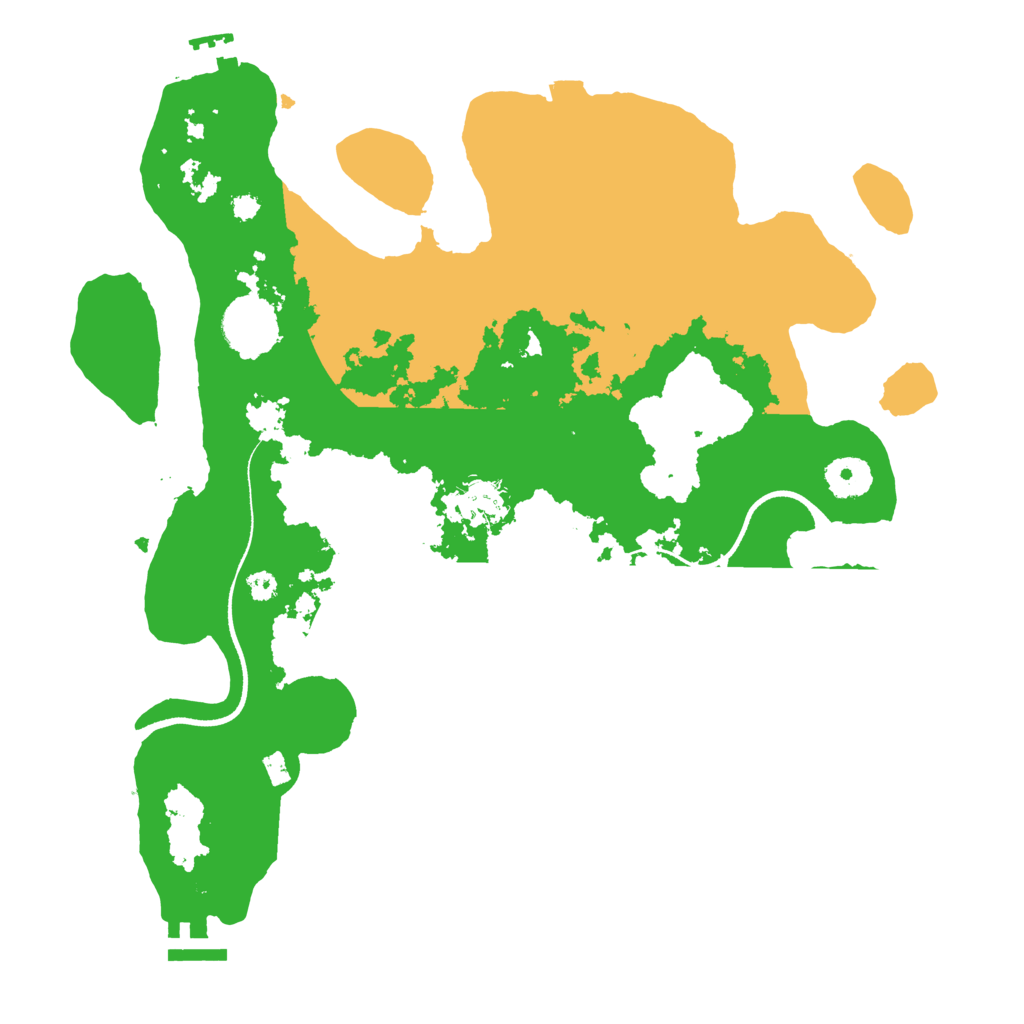 Biome Rust Map: Procedural Map, Size: 3500, Seed: 830574974