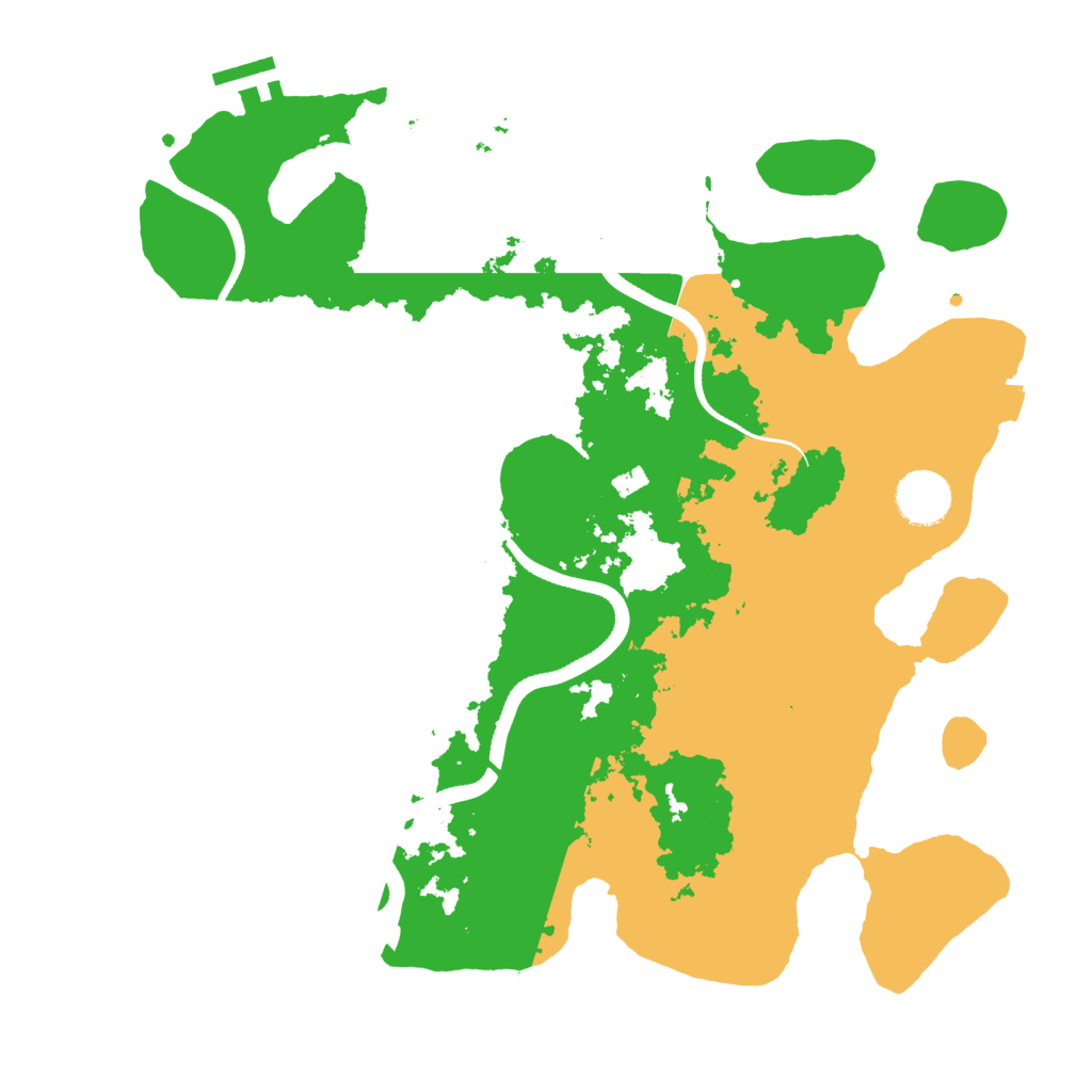 Biome Rust Map: Procedural Map, Size: 3500, Seed: 279965765