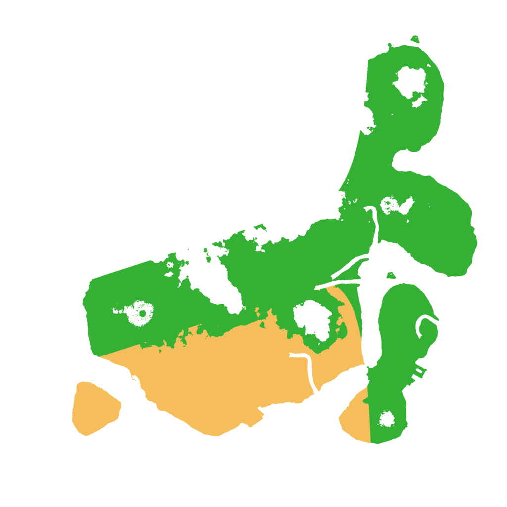 Biome Rust Map: Procedural Map, Size: 3000, Seed: 1128236770