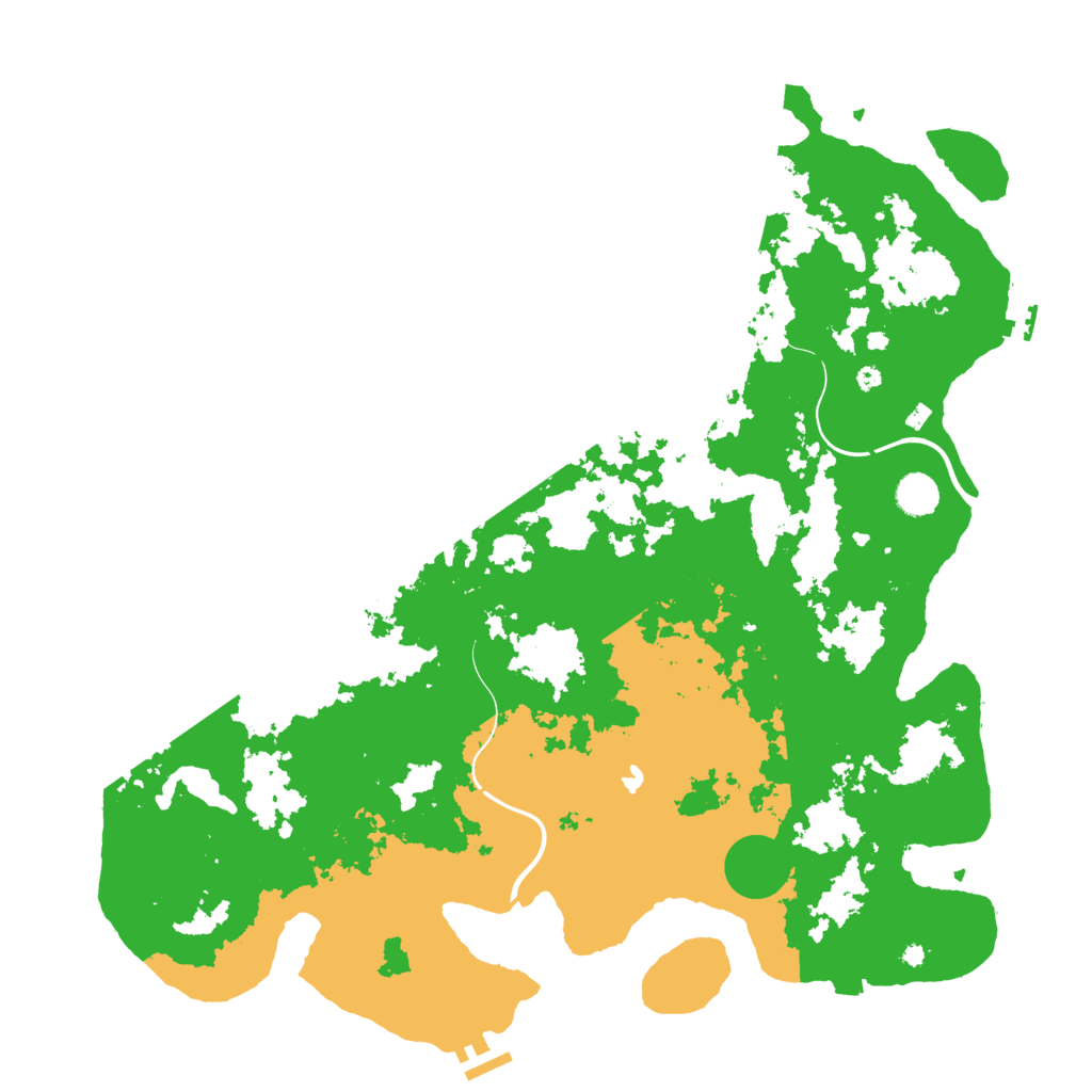 Biome Rust Map: Procedural Map, Size: 4500, Seed: 2014051069