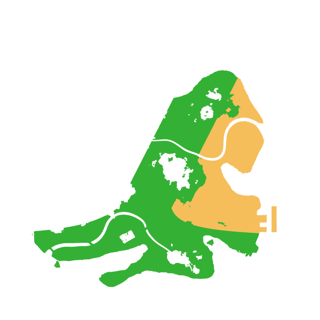 Biome Rust Map: Procedural Map, Size: 2500, Seed: 20565