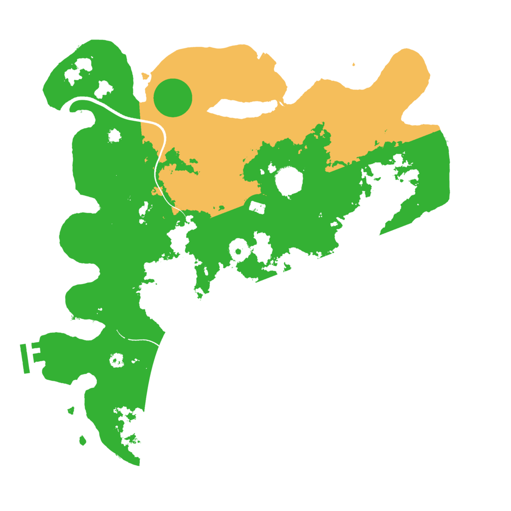Biome Rust Map: Procedural Map, Size: 3500, Seed: 1840560564