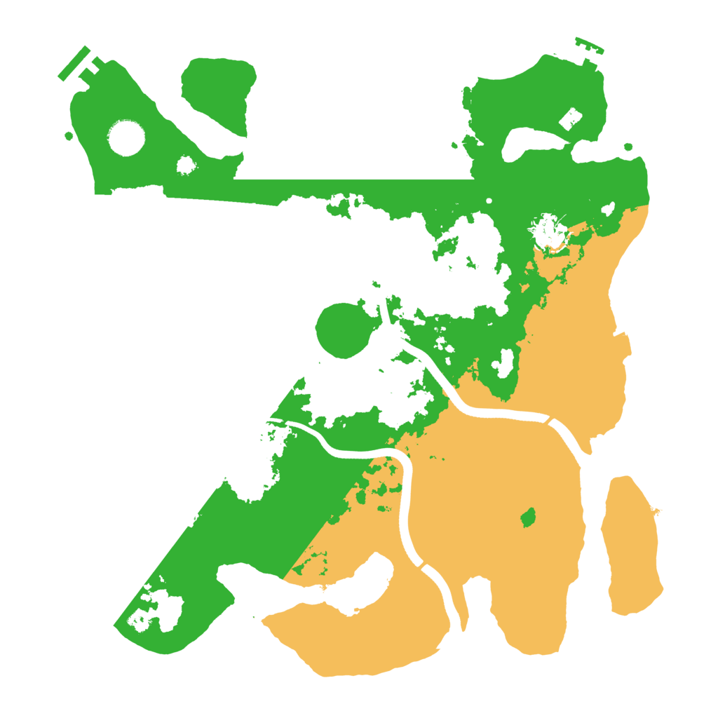 Biome Rust Map: Procedural Map, Size: 3500, Seed: 2456789
