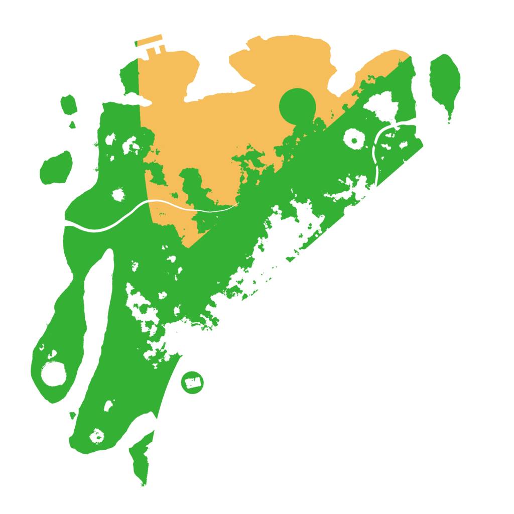 Biome Rust Map: Procedural Map, Size: 3700, Seed: 1596034802