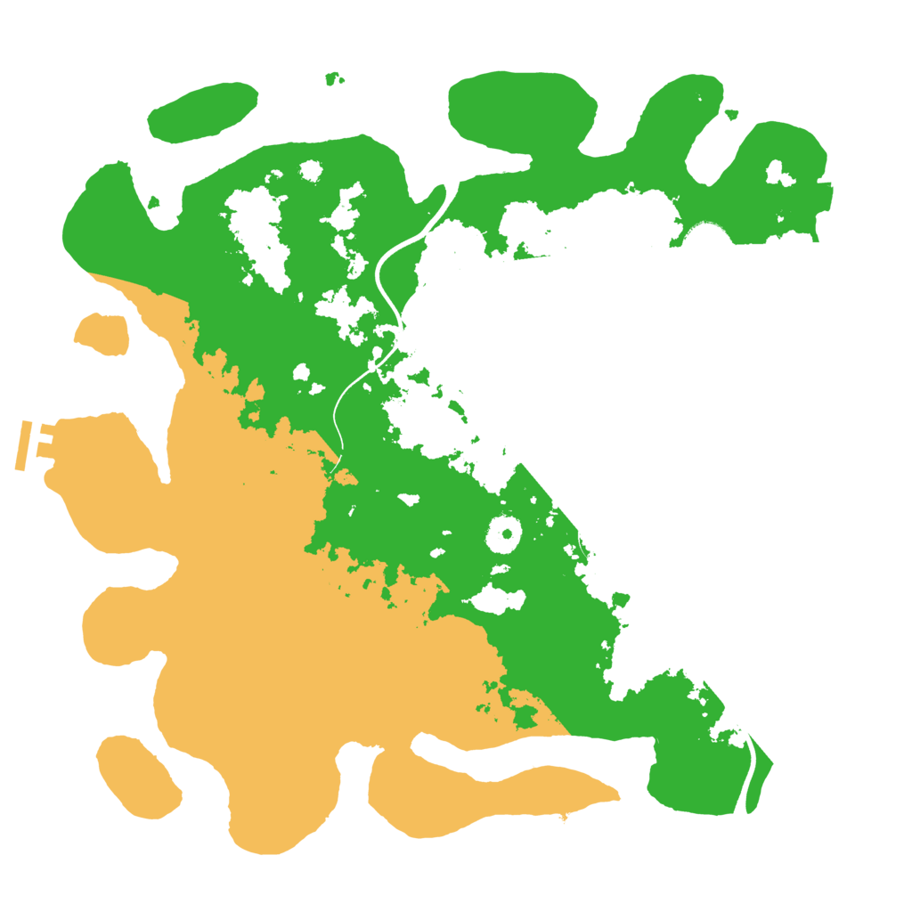 Biome Rust Map: Procedural Map, Size: 3700, Seed: 424110066