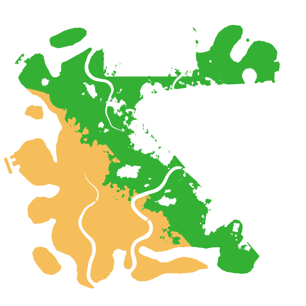 Biome Rust Map: Procedural Map, Size: 3700, Seed: 424110066