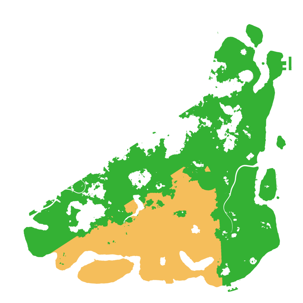 Biome Rust Map: Procedural Map, Size: 4500, Seed: 2094676341