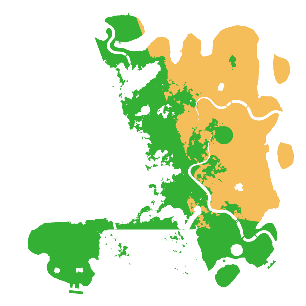 Biome Rust Map: Procedural Map, Size: 4500, Seed: 8122023