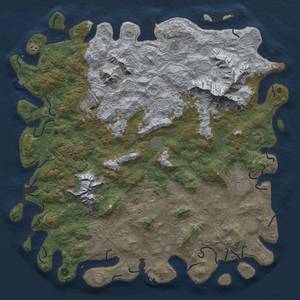 Thumbnail Rust Map: Procedural Map, Size: 6000, Seed: 2144148954, 19 Monuments