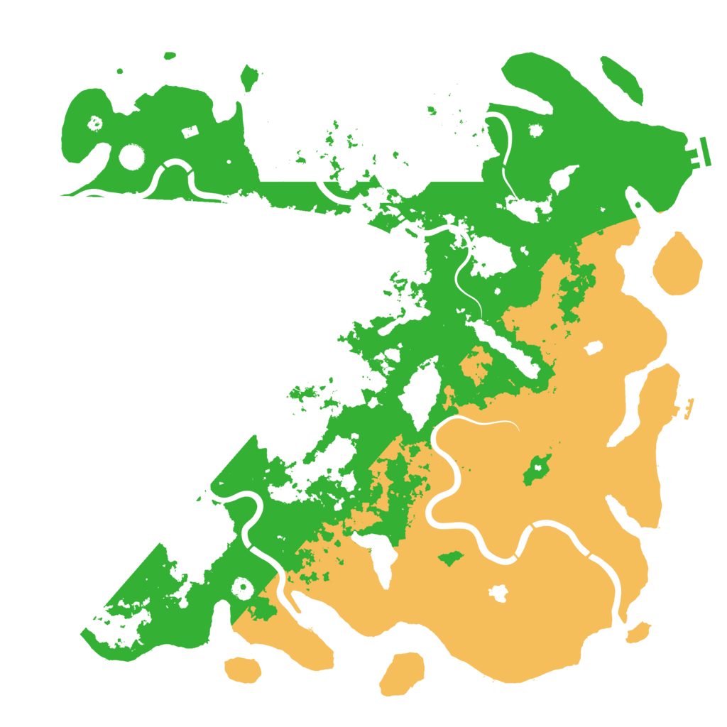 Biome Rust Map: Procedural Map, Size: 5000, Seed: 49489411