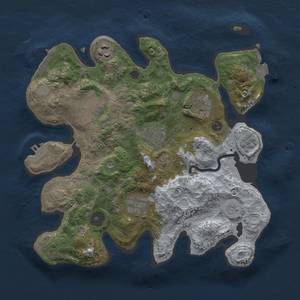 Thumbnail Rust Map: Procedural Map, Size: 3000, Seed: 619929592, 14 Monuments