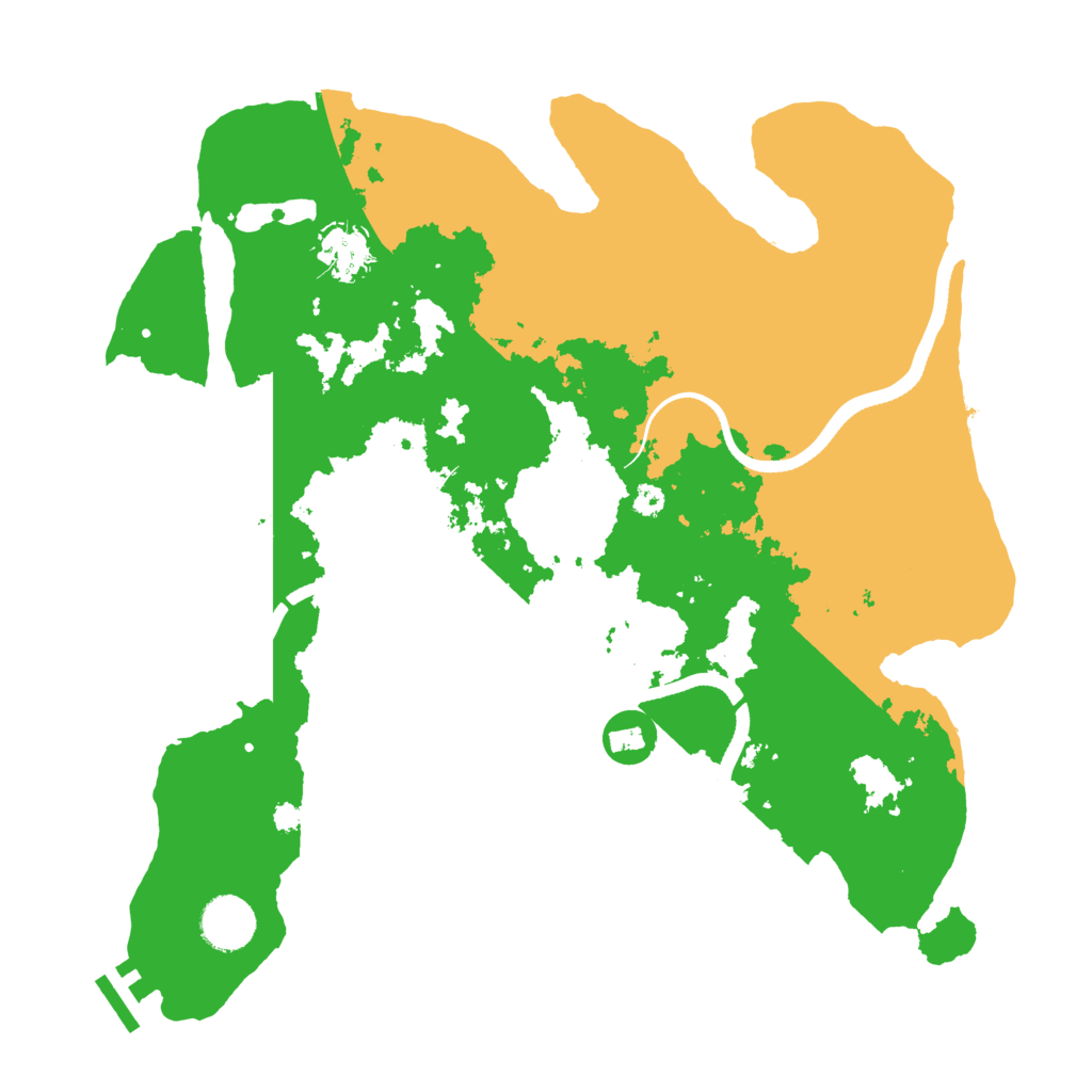 Biome Rust Map: Procedural Map, Size: 3500, Seed: 353243325