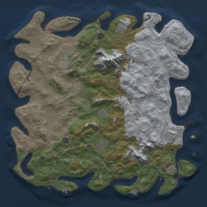 Thumbnail Rust Map: Procedural Map, Size: 5200, Seed: 49783, 19 Monuments