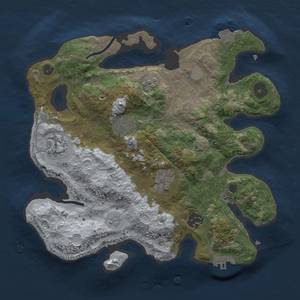 Thumbnail Rust Map: Procedural Map, Size: 3000, Seed: 1566231076, 12 Monuments