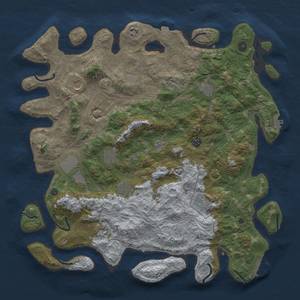 Thumbnail Rust Map: Procedural Map, Size: 4500, Seed: 1717362580, 18 Monuments