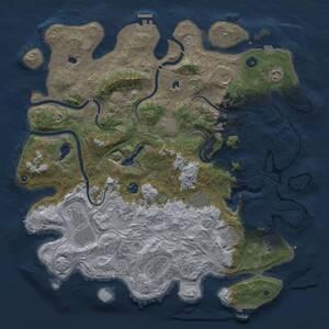 Thumbnail Rust Map: Procedural Map, Size: 4500, Seed: 202978868, 16 Monuments