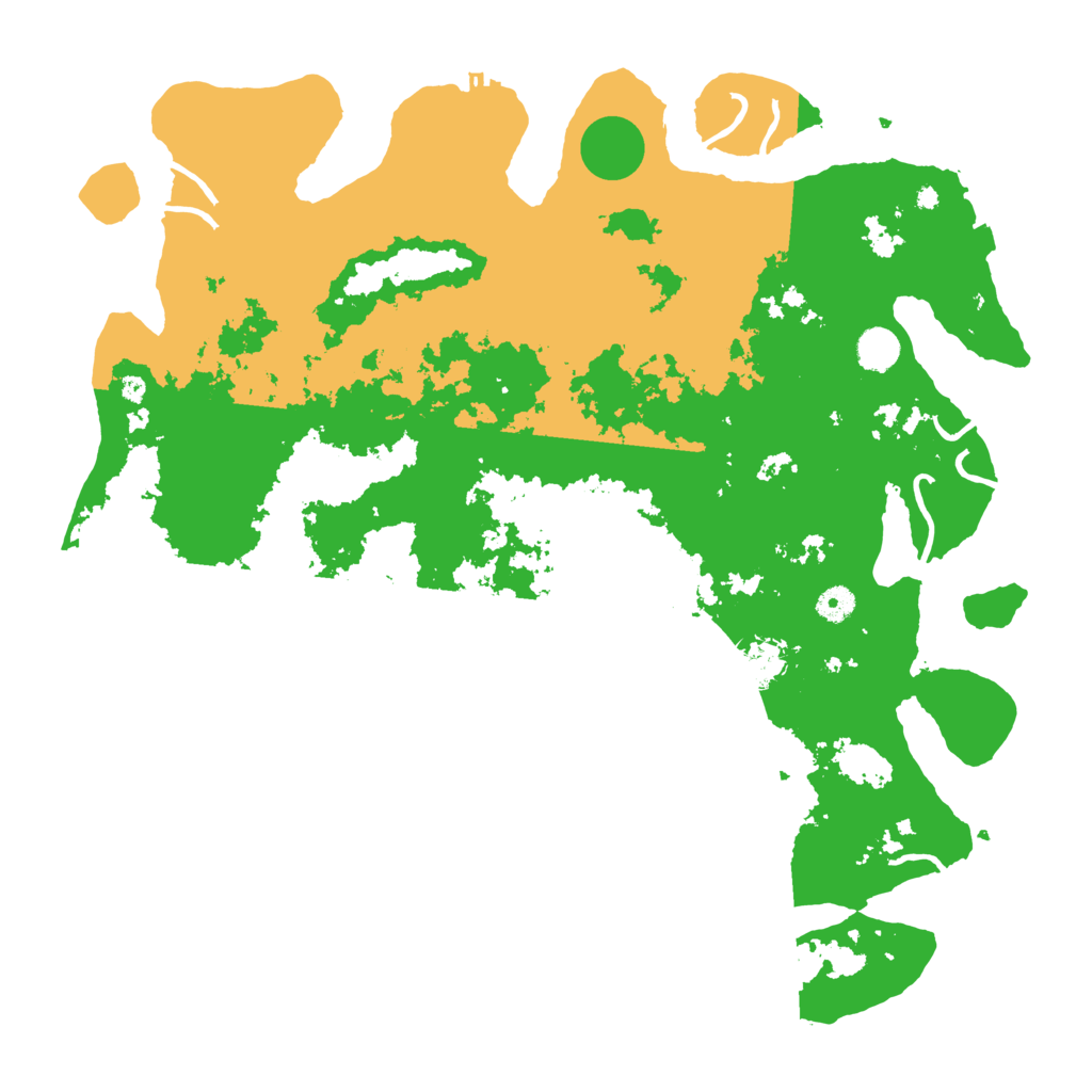 Biome Rust Map: Procedural Map, Size: 4500, Seed: 202978868