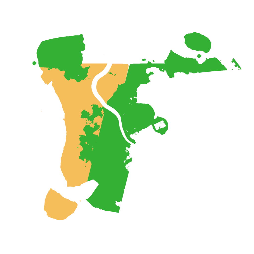 Biome Rust Map: Procedural Map, Size: 2600, Seed: 87