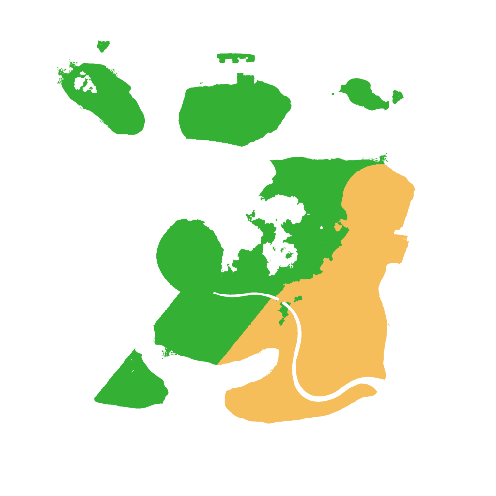 Biome Rust Map: Procedural Map, Size: 2000, Seed: 88998465