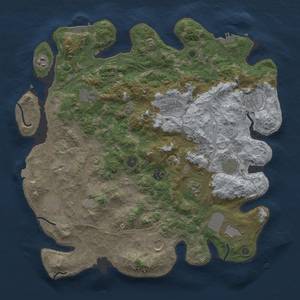 Thumbnail Rust Map: Procedural Map, Size: 4250, Seed: 857928527, 19 Monuments