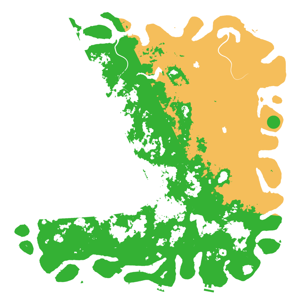 Biome Rust Map: Procedural Map, Size: 6000, Seed: 127491801