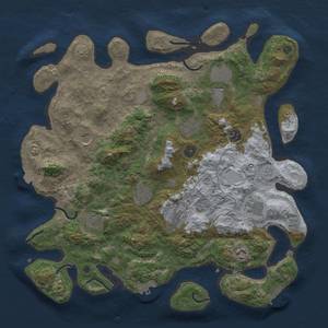 Thumbnail Rust Map: Procedural Map, Size: 4050, Seed: 1263065745, 18 Monuments