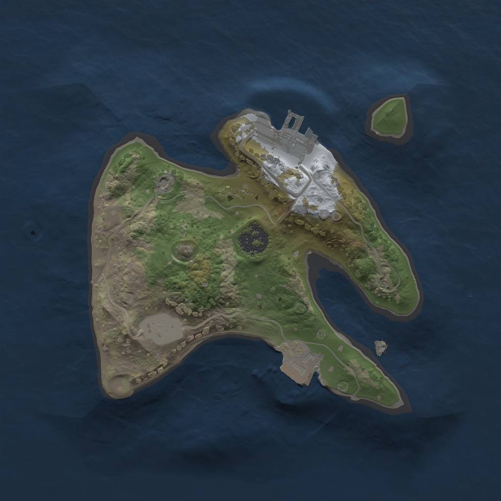 Rust Map: Procedural Map, Size: 1750, Seed: 807207260, 4 Monuments