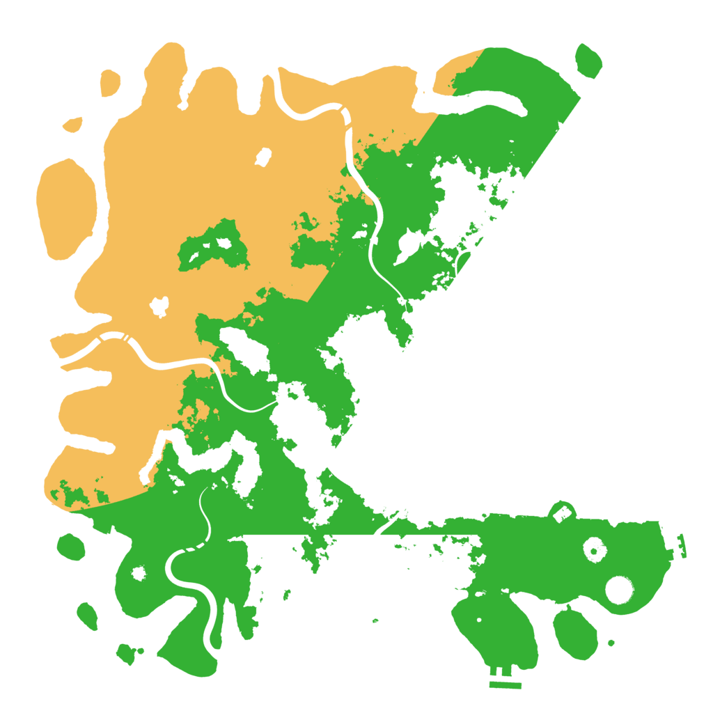 Biome Rust Map: Procedural Map, Size: 4500, Seed: 394084392