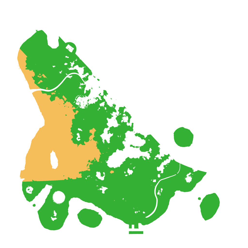 Biome Rust Map: Procedural Map, Size: 3500, Seed: 268117185