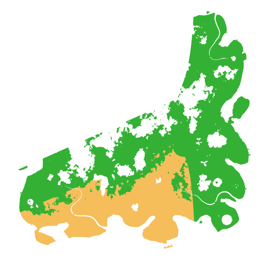 Biome Rust Map: Procedural Map, Size: 4500, Seed: 1743989796
