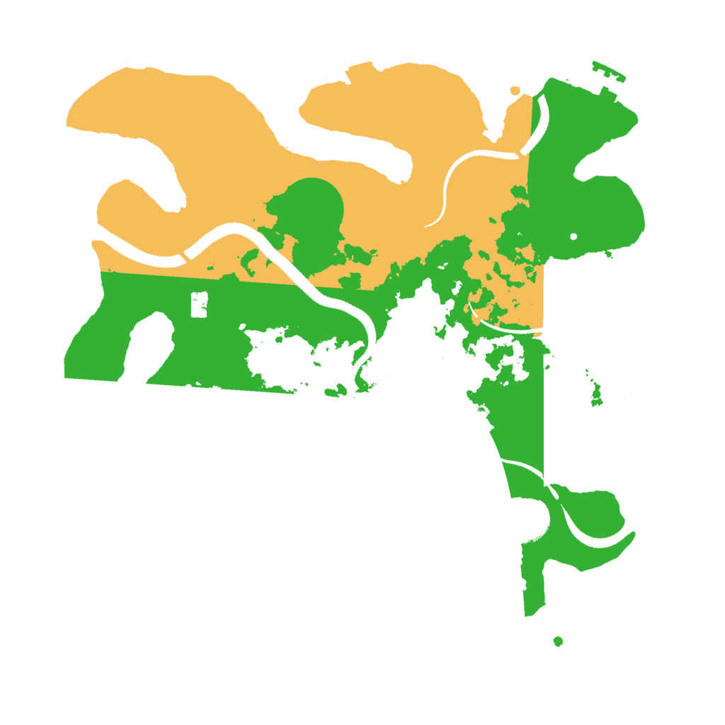 Biome Rust Map: Procedural Map, Size: 3000, Seed: 1264612434