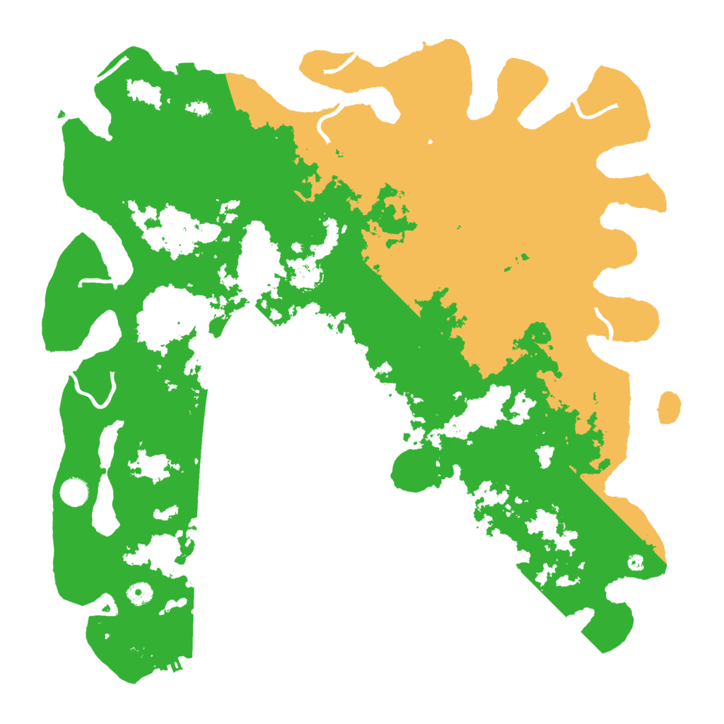 Biome Rust Map: Procedural Map, Size: 4500, Seed: 954684132